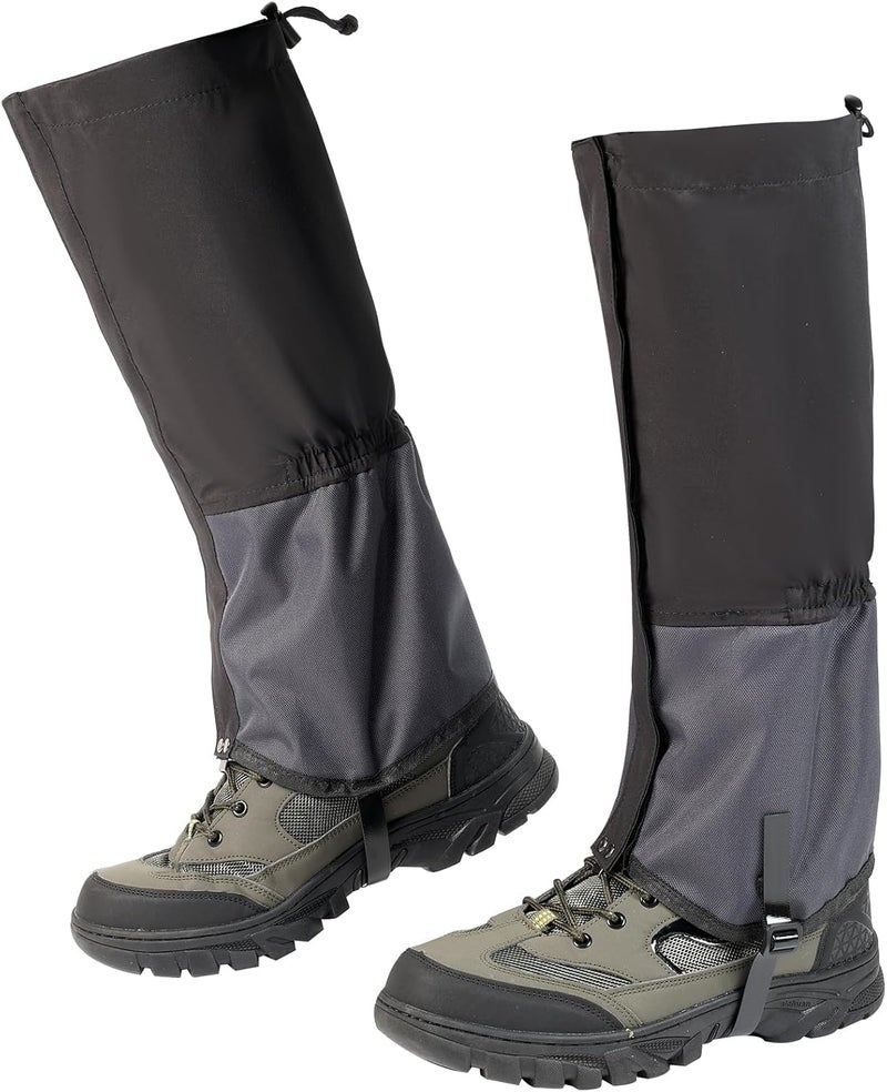 Uponauot Waterproof Gators for Hiking Boots and Shoes Lightweight Adjustable Leg Gaiters for Men Women Gaiters for Hiking Snowshoeing - Image 1